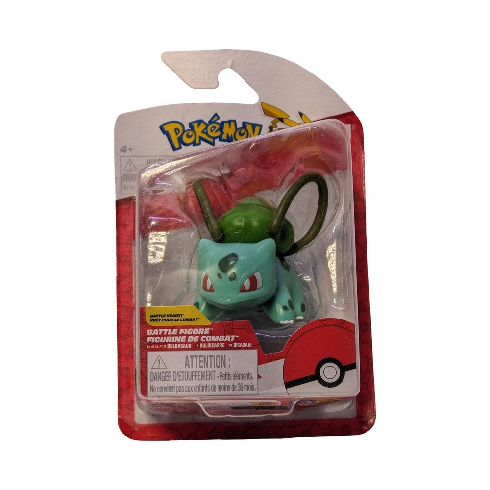 Bulbasaur Action Figure Pokemon Jazwares PKW5021 Sealed Carded Vinyl Toy